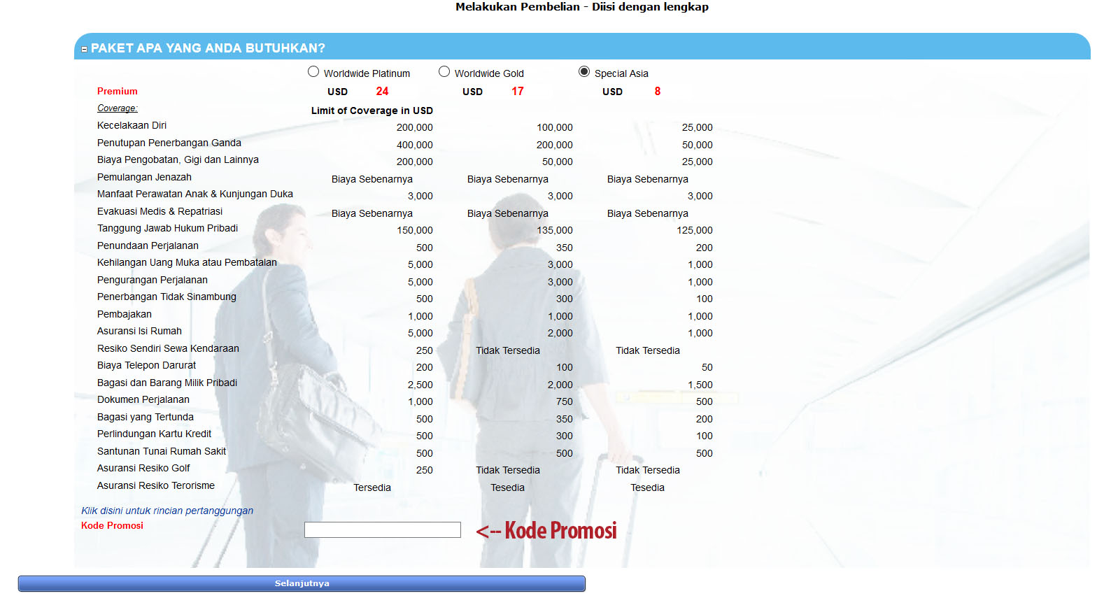 form kode promosi axa j01k686t